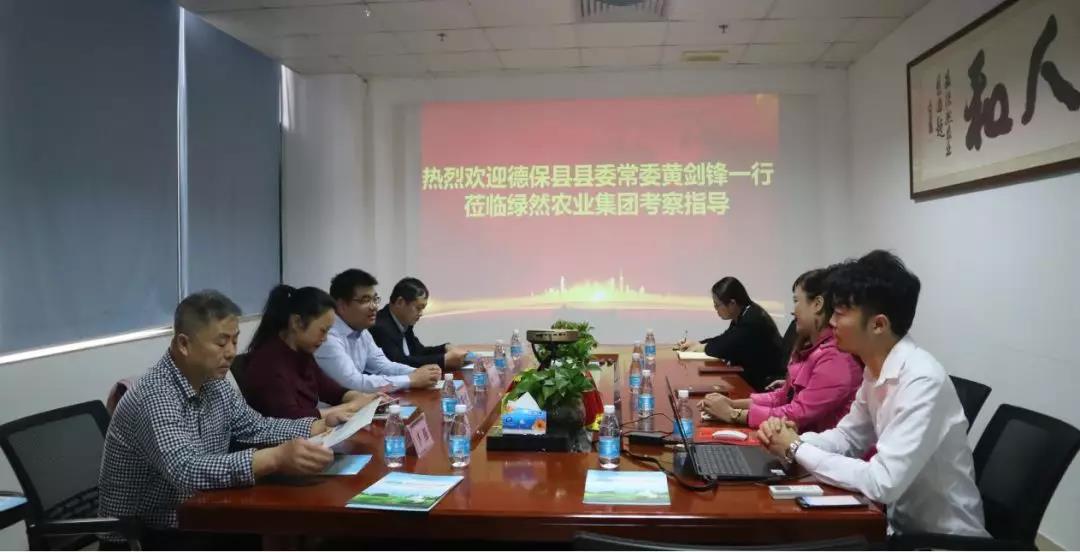 【集團動態(tài)】廣西德?？h縣委常委黃劍鋒一行蒞臨綠然集團考察指導工作